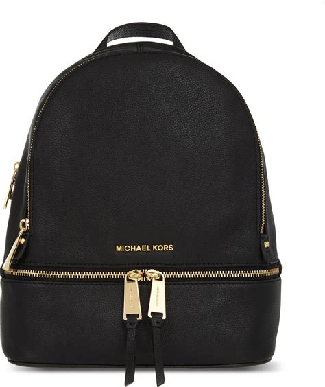 michael kors rhea small leather backpack uk|Michael Kors clear backpack.